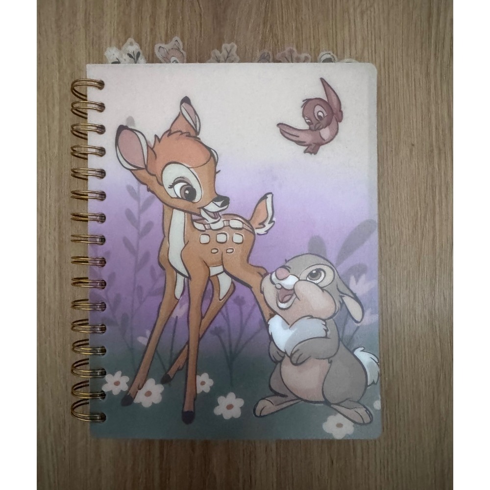 Disney Bambi Thumper Spiral Notebook Lined Journal with Character Dividers